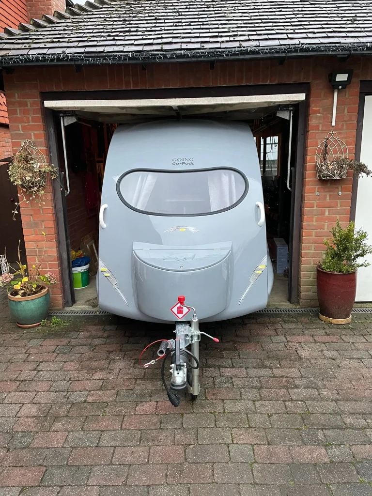 Go-Pod stored at home in a garage